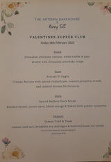 Valentines Supper Club with MasterChef Champion Kenny Tutt - 14th February 2025