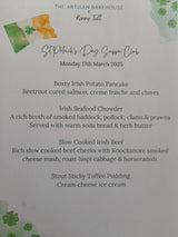 St Patricks Day Supper Club with MasterChef Champion Kenny Tutt - 17th March 2025