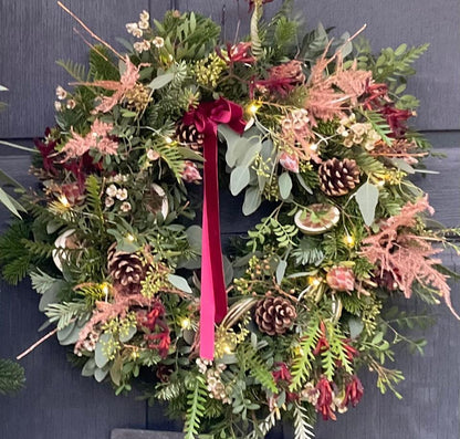 Christmas Wreath Making Workshop &  Festive Cream Tea with Prosecco