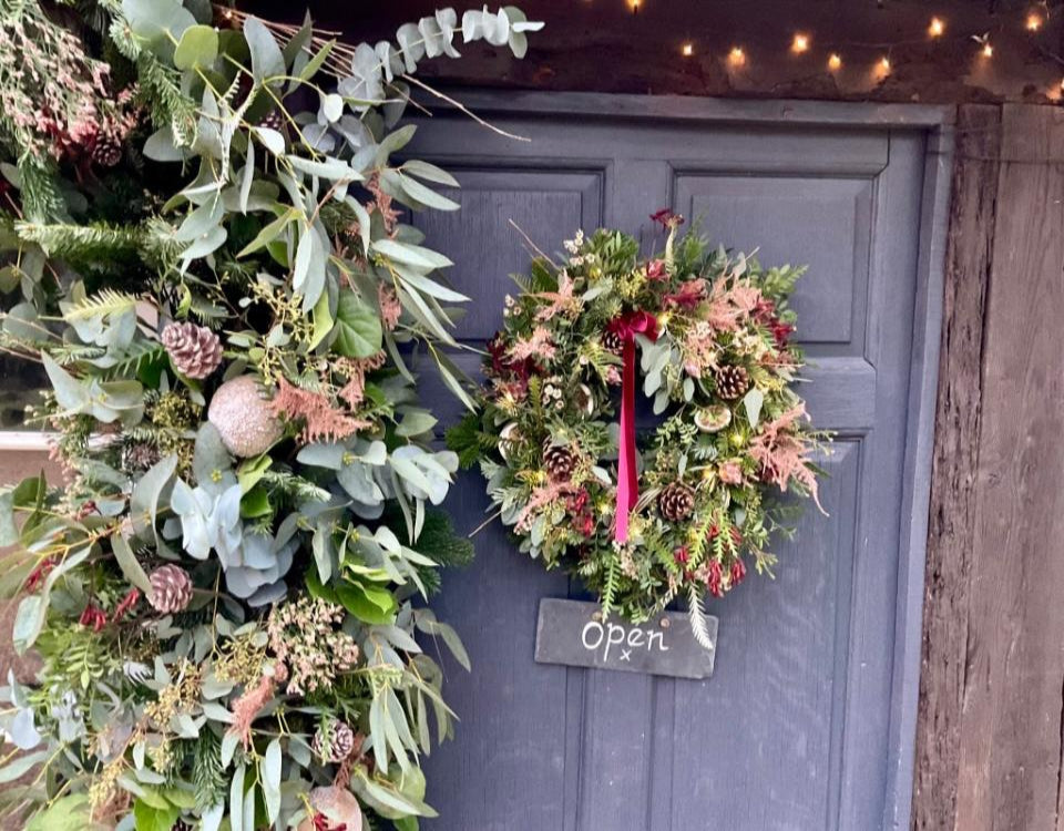 Christmas Wreath Making Workshop &  Festive Cream Tea with Prosecco