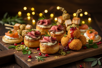 Christmas Canapes Spread